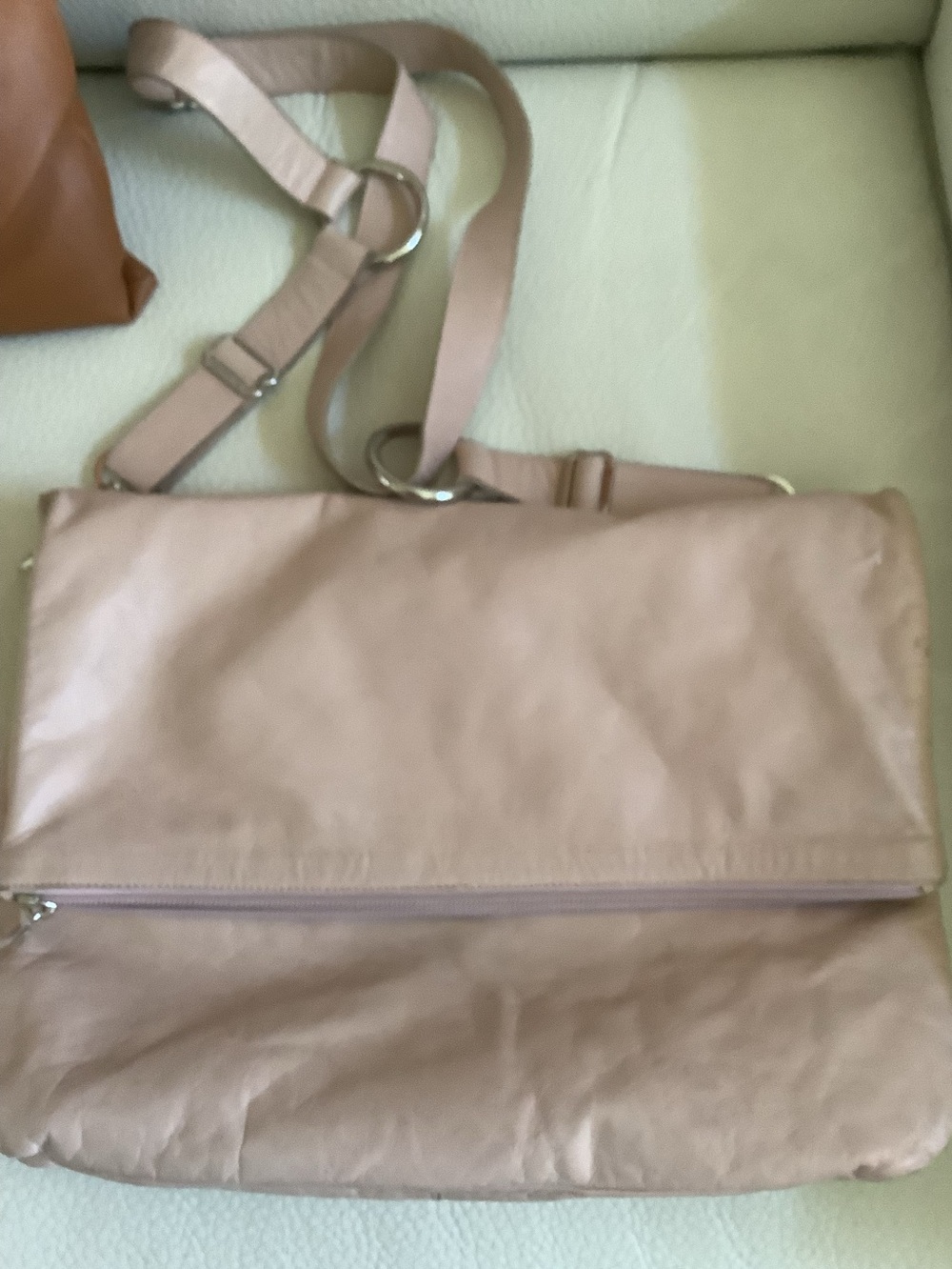 RUDSAK Blush Pink Fold-Over Crossbody Bag